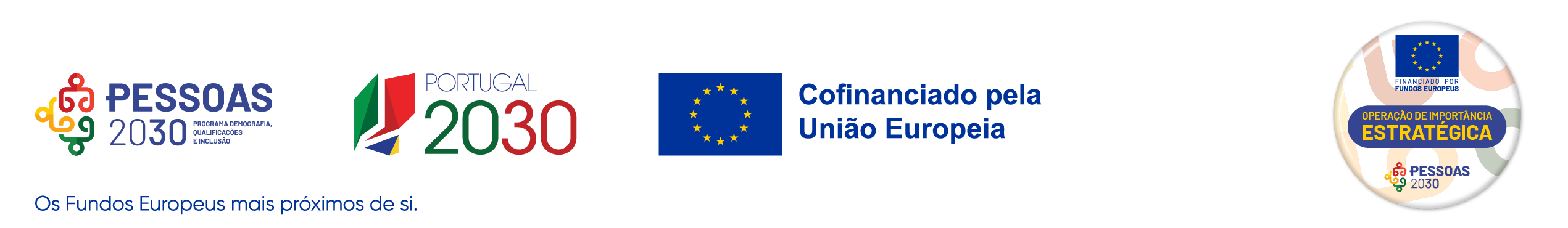 Pessoas 2030, Portugal 2030, Cofinanciado pela União Europeia